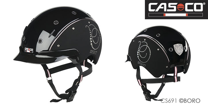 CASCO スピリットクリスタル乗馬用ヘルメット 馬具・乗馬用品・カスコ スピリット6クリスタル・ボロ