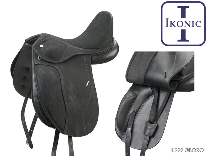 馬具・乗馬用品・イコニック馬場鞍ドレッサージサドルプロ・ボロ 