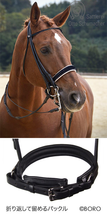 馬具・乗馬用品・シューマッハ大勒 丸縫い・ボロライディング